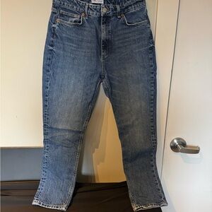Zara Classic Blue Denim Mom Jeans